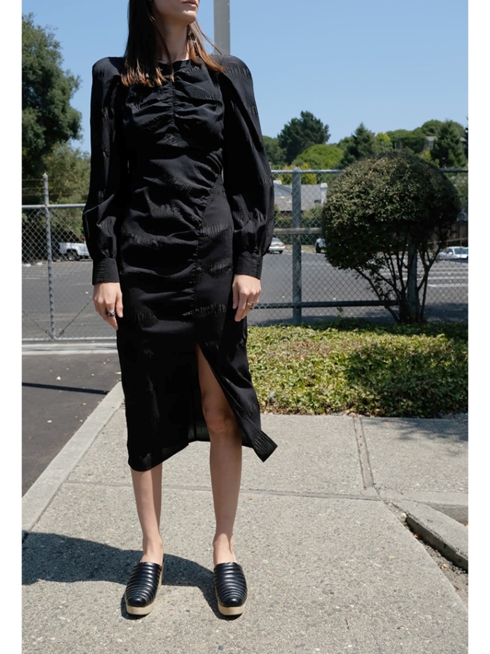 Rachel Comey proposition black silk dress la garconne maryam nassir zadeh 2 XS S